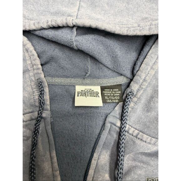 Marvel Black Panther Full Zip Men’s XL Hoodie with stains on sleeves and back (p - Picture 4 of 8